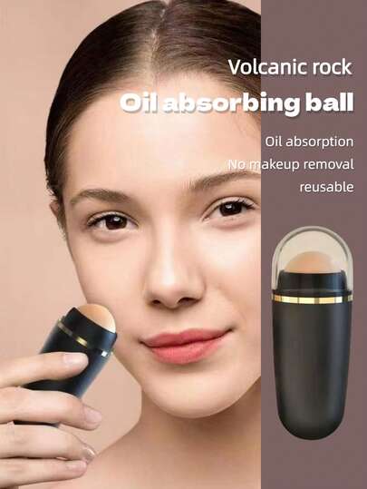 1pc Unisex Oil-Absorbing Pearls, Mattify, Minimize Pores, Refreshing Facial, Use Together With Oil-Absorbing Sheets For Better Effect, Essential Tool For Oily Skin During Summer & Autumn