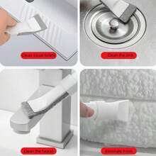 Multi Functional Scouring Pad Cleaning Shovel, Gap And Corner Cleaning Brush Shovel, Integrated Bathroom Floor Drain Cleaning Brush, Kitchen, Room, Bedroom, Living Room Dead Corner Cleaning Brush Tool