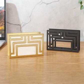 1 pieza Soporte para pañuelos de papel de escritorio, decoración minimalista de mesa cuadrada, dispensador de pañuelos independiente, adecuado para cocina, comedor, fiesta, vacaciones, decoración de mesa interior y exterior