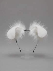 Furry Animal Ear Headband, Spotted Dog/Folded Ear Puppy Ear Costume Accessories For Holiday/Role-Playing