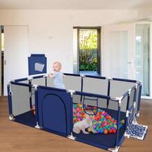 Corralito Bebe Con Valls Para Bebe Plegable Corral, Azul - Azul - Ver 7