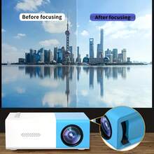 Mini Projector, Mirroring Version, Home Cinema, Classic Power Supply, Vintage Movie Watching, Support 20-80 Inches, Compatible With USB/AV/TF/Smartphone, USB Powered, Festival Gift - Multicolor - View 4