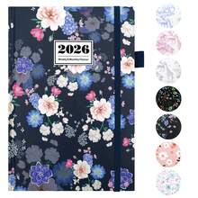 Monthly Planner 2026 Medium Size (5.8'' X 8.5'') 12 Months Calendar (Jan 2026 - Dec 2026) - Simplified Weekly & Monthly Daily Organizer Notebook, Agenda Journal To Track Goals & Tasks, Hard Cover,School Supplies,Back To School - Mixed Colors - View 1
