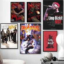 Tranh treo tường (1/3 tấm), Poster Limp Bizkit hiện đại, Trang trí nhà cửa, phòng khách, phòng ngủ, hành lang, quán bar, quán cà phê, Tranh in trên vải canvas có khung/không khung - Nhiều màu - Xem 7