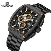 NAVIFORCE NAVIFORCE Watch For Man Tonneau New Style Fashion Travels Outdoors Sport Chronograph Quartz Watch Original Male Gift Clock