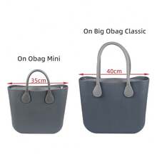 New 1pc Waterproof Obag Inner Classic Mini Canvas Organizer Insert Lining Zipper Pocket For Standard Classic Mini O Bag Accessoires - Multicolor - View 5