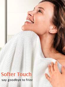 1pc Microfiber Hair Towel, Soft Quick Dry Hair Wrap, Minimalist Solid Color Bathroom Towel, Super Absorbent Hair Turban, Anti-Frizz Wet Hair Shower Cap, Bathroom Accessories