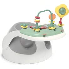 Luxurious Baby Seat With Activity Tray Featuring Adjustable Support Stable Design Easy Clean Surface In Elegant Pebble Grey - PebbleGrey - View 3