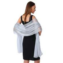 1 peça xale para vestido de banquete feminino de alta qualidade, estilo europeu e americano, novo design, cor champanhe sólida, acessório para vestido de noiva, cachecol qipao