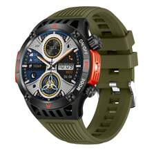 1 pièce Montre connectée sportive de 4,16 pouces pour hommes et femmes, prenant en charge les appels sans fil, la lampe de poche, la fonction d'appel d'urgence SOS, étanche avec suivi de la condition physique