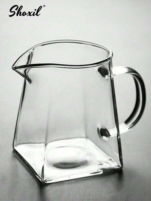 shoxil 1 pieza Cafetera de vidrio, Cafetera de vertido manual, Cafetera transparente de elaboración manual para compartir, Tetera de gran capacidad para uso doméstico, Accesorios de café
