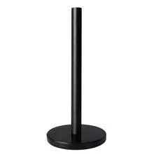 Matte Black /Gold Paper Towel Holder Countertop, Kitchen Paper Roll Holder Stand With Weighted Base Heavy For Standard Or Gaint Rolls Stainless Steel Matte Black Gold Paper Towel Holder Free-Standing Kitchen Roll Holder - Black - View 6