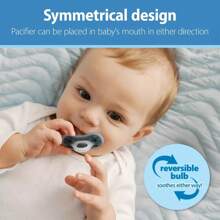 Dr. Brown's Advantage One-Piece Lightweight Silicone Pacifier Stage Two, With One Glow-In-The-Dark Pacifier - 3pk
