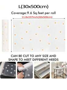 1 rollo de tapete con estampado de margaritas para estantes de cocina, forro no adhesivo para cajones, forro antideslizante para refrigerador, almohadilla de EVA impermeable para nevera, estera para armarios, manteles fáciles de colocar