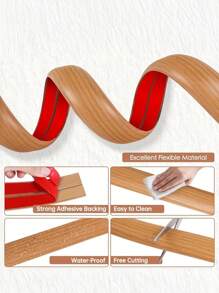 1pc 200cm Thick Self-Adhesive Cable Management Strap - High-Grade PVC Cable Organizer, Suitable For Household, Factory, Office Use