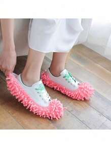 2 piezas de cubiertas de zapatos reutilizables y removibles para limpieza de pisos, pantuflas de limpieza de pisos lavables, pantuflas de baño para volver a la escuela