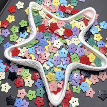 Colorful Cartoon Star Plastic Buttons, Cute For Clothing, Jackets, Shirt, DIY Craft Material, Scrapbooking, Headbands - Mix Color - View 5