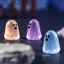 Creative Glow-In-The-Dark Mini Ghost Decorations DIY Kit, Miniature Micro Landscape Halloween Decor, Desktop Ornament, Festival/Birthday/Halloween Gift