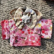 LABUBUS 15-17cm Interchangeable Doll Clothing Set: Kimono, Japanese Clothing | Party Or Birthday Blind Box Clothing | Teen Gift Doll, Toy, Clothes Doll (Clothing Accessories Only)