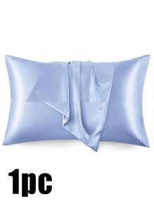 Luxurious Silky Soft Pillowcase - Breathable Skin-Friendly Cool Feel, Solid Color With Envelope Closure - Machine Washable Bedding Washed Silk Pillowcase Single Ice Silk Satin Silk Faux Silk Pillowcase Christmas Gift