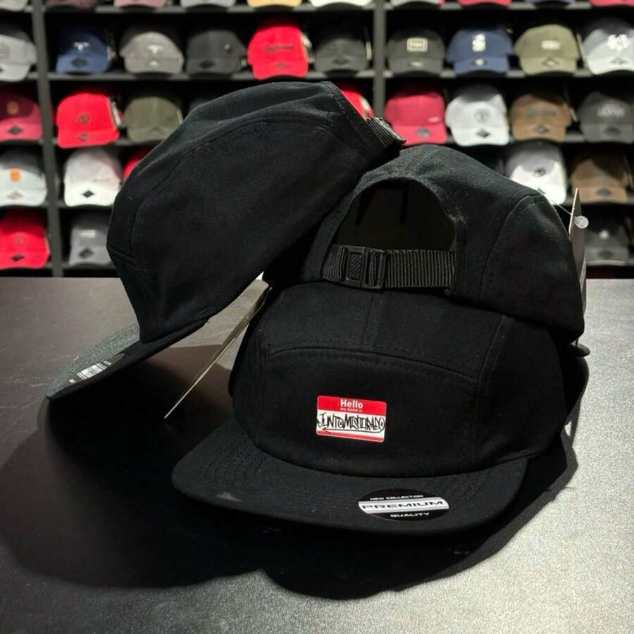 ORIGINAL 5 PANEL FIVE PANEL CAP TOGETHER AND MIXED - STRAPBACK ADJUSTMENT - Black and White - View 1