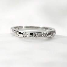 1 pieza Anillo de cobre minimalista y apilable, adecuado como regalo de joyería para mujeres para bodas, compromisos y fiestas