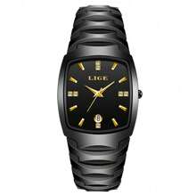 LIGE Montre décontractée de mode pour femme LIGE, étanche, élégante, classique, montre à quartz avec date, carrée, cadeau de festival pour les amis, les petites amies, les mères
