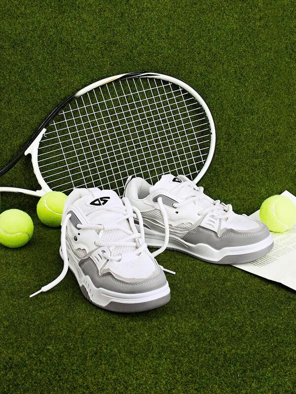 DareSee Sportowe buty do skateboardingu dla mężczyzn, kolorowe trampki sznurowane z przodu, męskie buty codzienne, festiwal muzyczny, festiwal Y2K, powrót do szkoły, jesień, święta, święta, zima, prezenty świąteczne