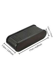 1 pieza Organizador de monedas para consola central del coche, estuche de gafas con tapa para colocar en el salpicadero del interior del coche, caja de almacenamiento de plástico universal para el coche, caja de almacenamiento con tapa para mujer, organizador de viaje, esenciales para volver a la escuela, almacenamiento para dormitorio
