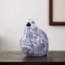 1 peça de decoração de pássaro antigo para casa, estátua de animal de porcelana de cerâmica azul e branca, decoração deslumbrante para quarto, sala de estar ou prateleira de escritório, presente de Páscoa para casamento e feriado, decoração para casa, festival de Halloween, presentes para festa de Natal, presente de volta às aulas para formatura - Multicolorido - Ver 13