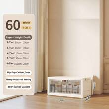 Multilayer (5/4/3/2/1) Freestanding Baby Wardrobe, Thick Infant Storage Cabinet, Household Snack & Clothes Organizer Box, Kids Mini Closet