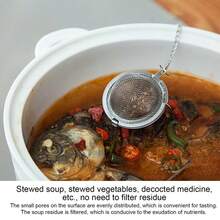 3pcs/Set (Small/Medium/Large) Stainless Steel Tea Infuser Set - Round Ball Shaped, Suitable For Loose Leaf Tea, Spices And Stew Seasoning - Essential Kitchen Tool, With Chain And Hook For Easy Steeping And Infusing - Silver - View 6