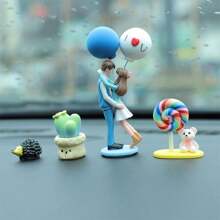 1 Piece Of Creative Car Interior Decoration Products, Cartoon Cute Couple Car Ornaments For Women Storage Organizer Travel Essentials Back To School Dormitory Storage Fall Decor