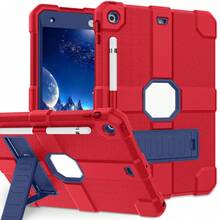 军工防摔 1 件套原装保护套，兼容 iPad 第 10 代 2022（10.9 英寸）iPad (A16) 11 英寸第 11 代 2025 iPad 11(A16 2025) iPad 7/8/9 10.2 英寸 2019/2020/2021，重型军用级防震坚固保护 10.9 英寸 11 英寸保护套，内置支架，适用于 iPad 10 Gen 10.9 英寸平板电脑保护套 - 紅+藍 - 查看 11