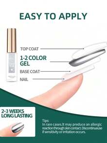 XEIJAYI 1pc White Spider Silk Gel 10ml Painting Gel Steel Wire Striped Wave 3D Nail Polish - 白色 - 查看 5