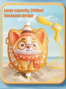 Mochila de agua, juguete de agua para exteriores, lanzador de agua para niños, pistola de agua con tanque de mochila de alta capacidad de 2000ml que tiene correas ajustables, con un alcance de 8 metros, para actividades de juego con agua de verano para niños y niñas mayores de 3 años, juguetes para fiestas en la piscina, batallas con pistolas de agua