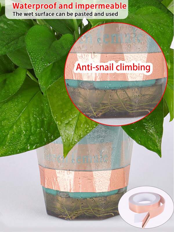 1pc Anti-Pest Conductive Tape, Copper Foil For Electrical Shielding & Outdoor Equipment Dual Protection, Not Waterproof, Compatible With Metal