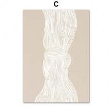 1 件北欧简约风格亲吻语录帆布墙面抽象线条画客厅装饰礼品可选画框