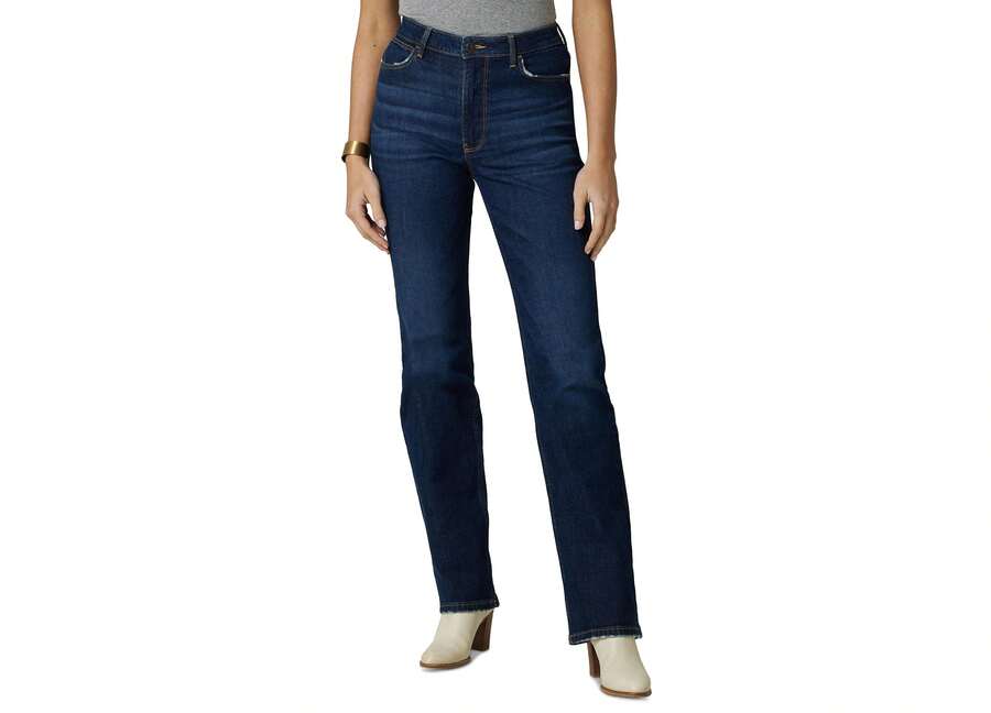 Wrangler Womens Straight Leg Jeans - Dark Wash - View 1