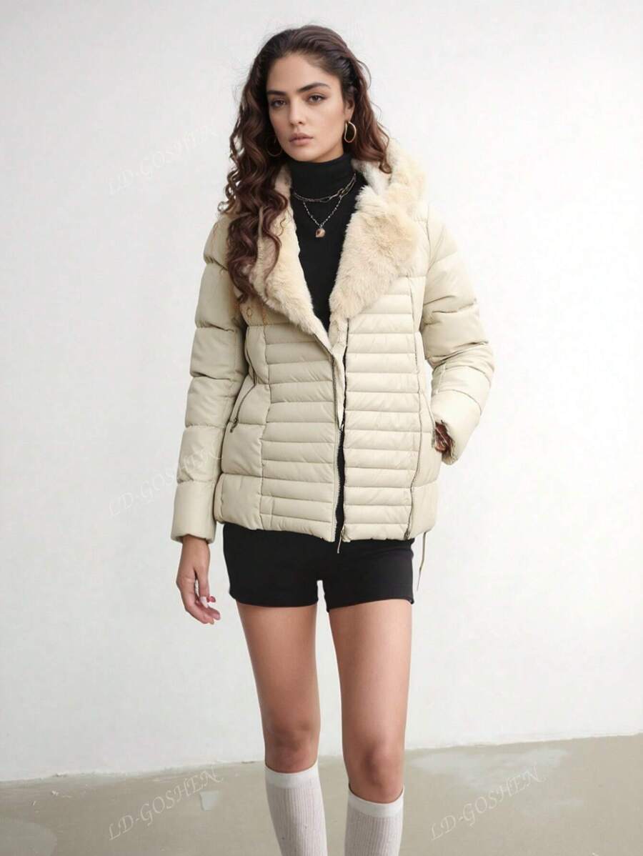 Piumino da donna taglie forti Cappotto ripiegabile con cappuccio imbottito leggero trapuntato