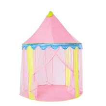 1 pieza Casa de juegos reforzada con castillo de hadas con lentejuelas rosas brillantes, espaciosa sala de juegos secreta con malla transpirable, adecuada para las temporadas de primavera, verano y otoño, regalo de cumpleaños/Navidad/Pascua