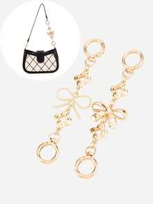 Verlängerungskette für Damentaschen, Schleifenmuster, Tragegriffverlängerung für Handtaschen, Umhängetaschen, dekorative Kette für Damentaschen, Geschenke für Paar, Reiseaccessoires, Outdoor- und Büro-Essentials