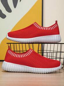 Zapatos casuales para mujer - Rojo - Ver 3