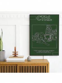 1pc Unframed CTRL Wall Art Bundle Poster Music Album Illustration Printable Digital Artwork Retro Girly Dorm Room Decor - Multicolor - View 8