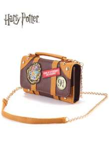 WB 1PC Harry Potter Officially Licensed Wallet Harry Potter Hermione Ron Hogwarts Bookbag Nine And Three Quarters Fashion Personalised Shoulder Bag Retro Crossbody Wallet Harry Potter Hermione Ron Hogwarts Round Bag Nine And Three Quarters Fashion Personalised Shoulder Bag Knitted Embroidered Crossbody Birthday Surprise Halloween Thanksgiving Gift