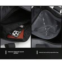 1 件单肩斜挎包，女式超大轻便防水手提包，容量宽敞，适合旅行、孕妇、健身房、健身、户外运动，男女通用行李/行李袋，带独立鞋隔层