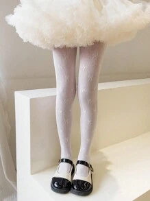 Colanți strâmți pentru fete, 1 buc., respirabili, cu scobituri, potriviți pentru nou-născuți și copii mici