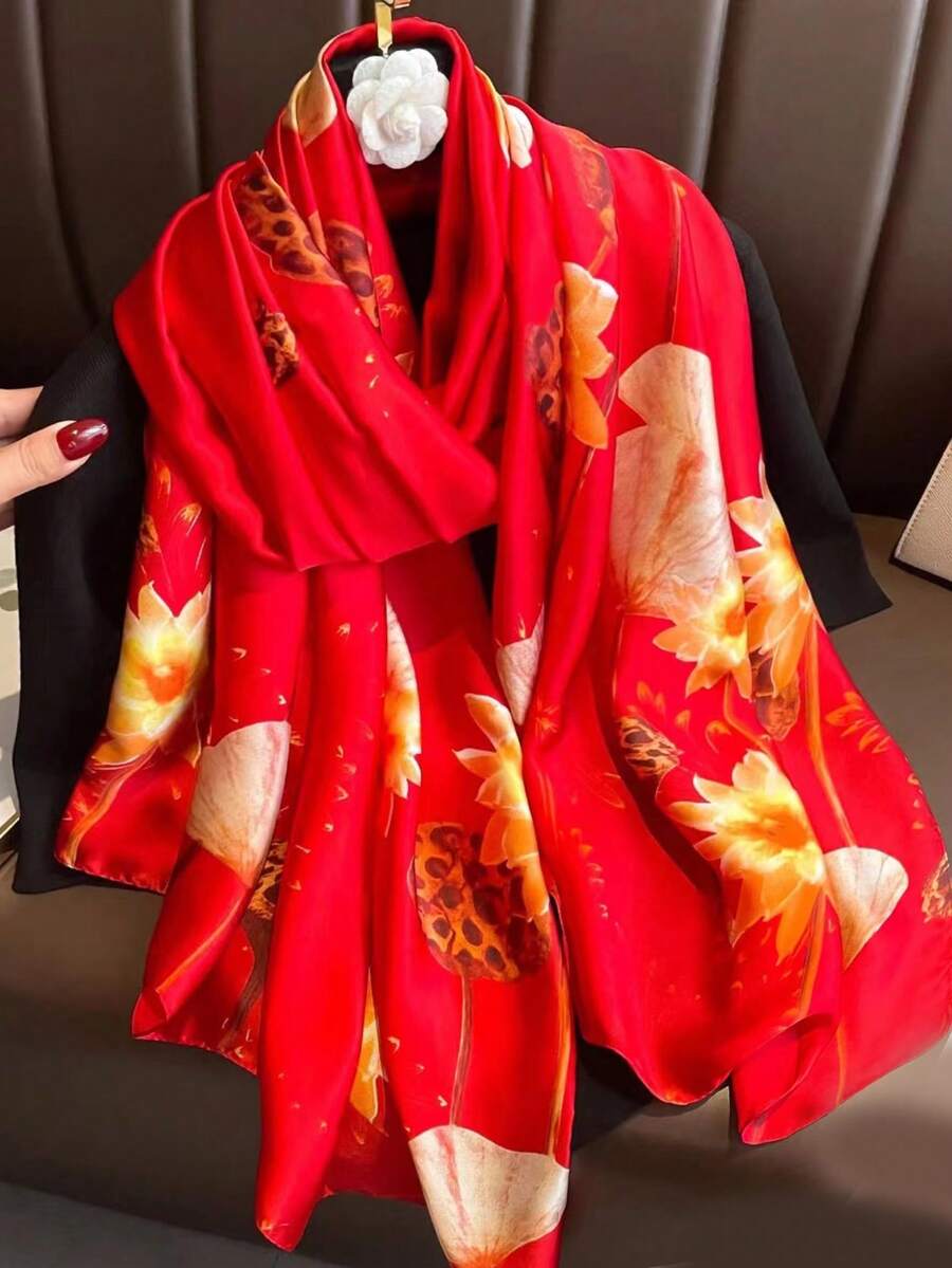 1 chiếc khăn quàng cổ thời trang họa tiết ngựa dành cho nữ, dùng để quấn khăn Bandana ngoài trời, dây buộc tóc, dây buộc đầu lý tưởng để tôn lên vẻ ngoài của bạn vào mùa đông thu - màu xanh lá - Xem 1