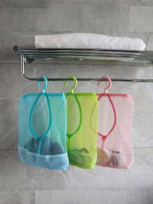 Hangable Storage Mesh Bag, Multi-Purpose Clothespins Organizer Storage Bag, Kitchen Bathroom Multi-Purpose Hanging Storage Bag, Drying And Storage Supplies, Kitchen Accessories, Bathroom Accessories, Home Organization And Storage Supplies