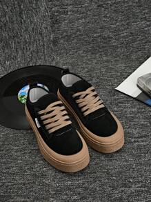 DareSee 2025 Autumn New Canvas Shoes For Women, Platform Thick Sole Lightweight Casual Sneakers, Soft Bottom Sports Shoes Music Fest Y2KFest Back To School Autumn Christmas Christmas Winter Christmas Gifts